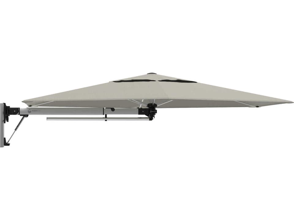 Retreat 2.7m Octagonal Wall Mount Umbrella in Annodised Space Grey