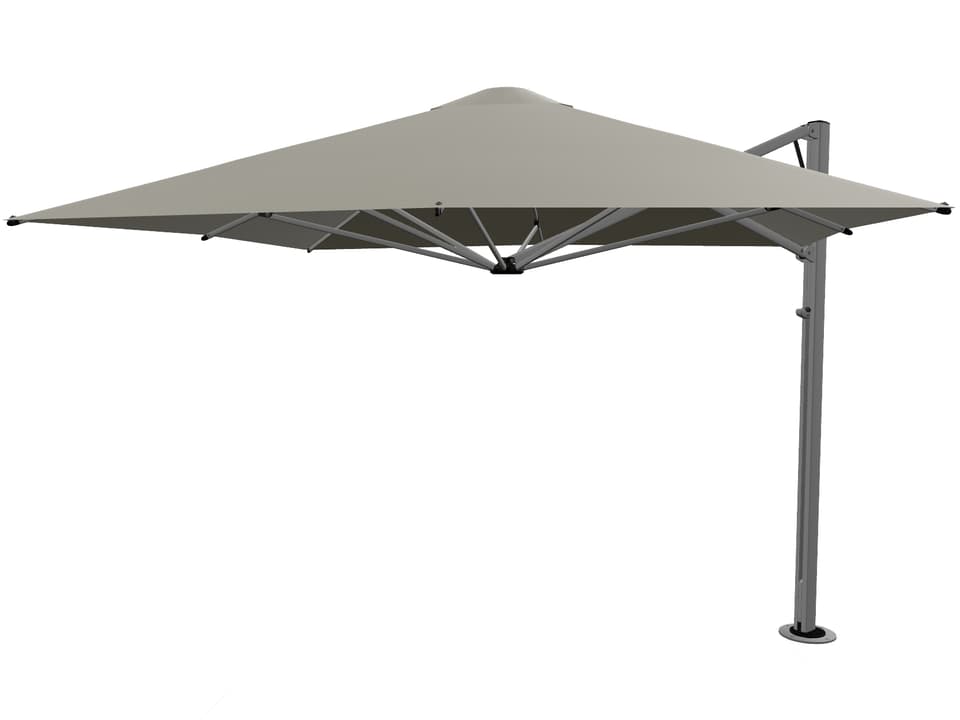 Serenity Cantilever Outdoor Umbrella in Marine-Grade Aluminum and Anodised Space Grey