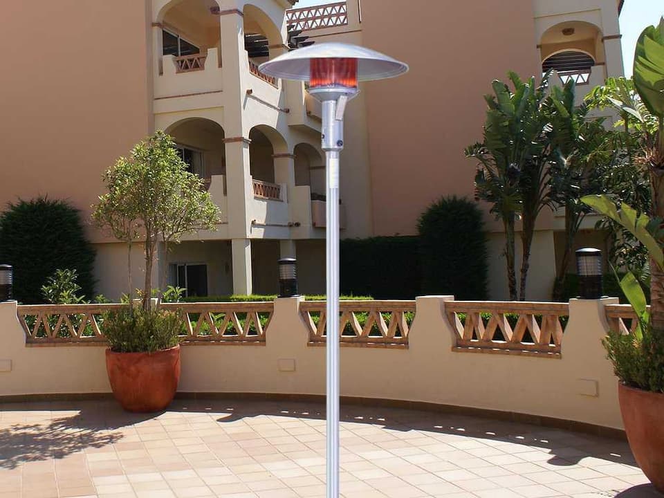 Stainless Steel 50000 BTU Natural Gas Permanent Post Patio Heater
