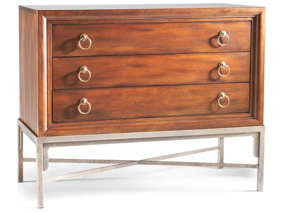 Progressions Accent Chest Box On Stand with Three Drawers