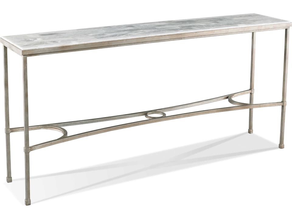 Eclipse 66-Inch Rectangle Console Table with Onyx Stone Top