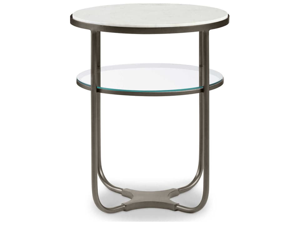 Nash End Table in Aged Bronze