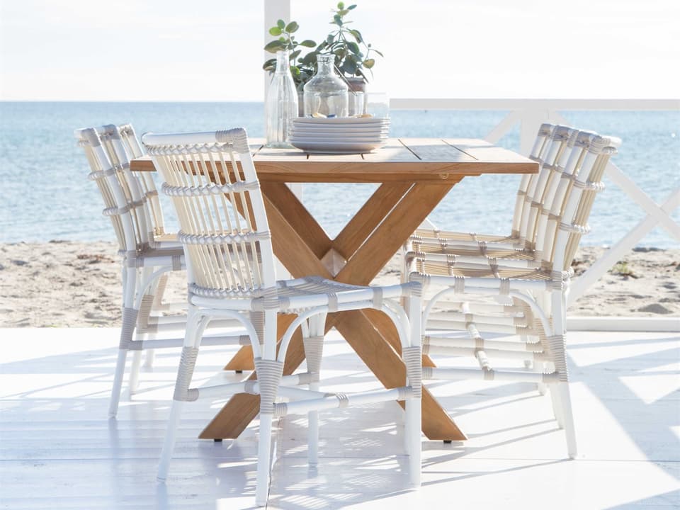 Teak Colonial Patio Dining Set