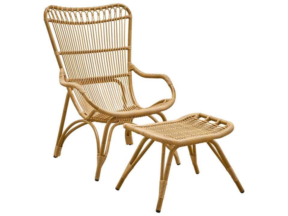 Exterior Aluminum Rattan Antique Monet Patio Lounge Set