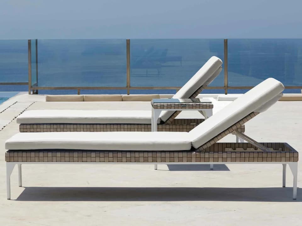 Brafta Seashell Aluminum Cushion Lounge Set