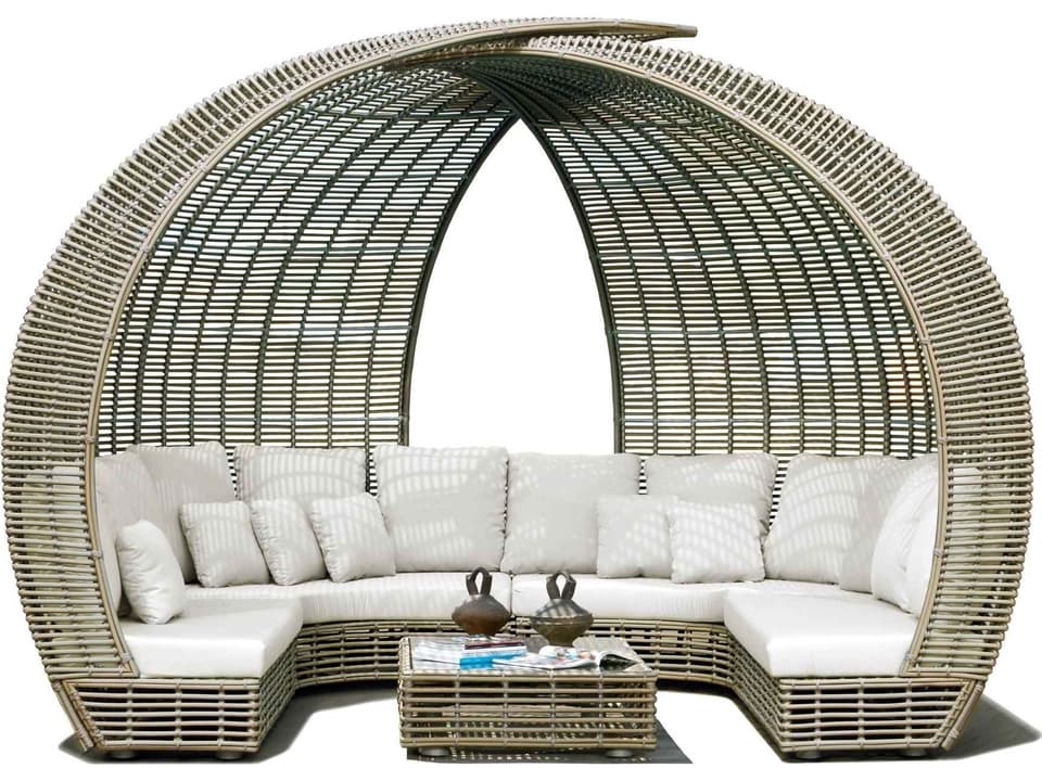 Sparta Outdoor Lounge Bed with Canopy