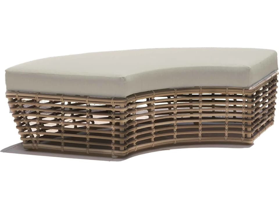 Halo Outdoor Bench With Sunbrella Cushion