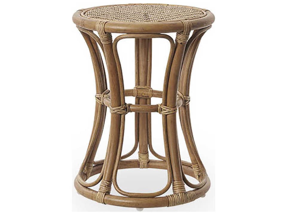 Originals Rattan Accent Stool in Brown