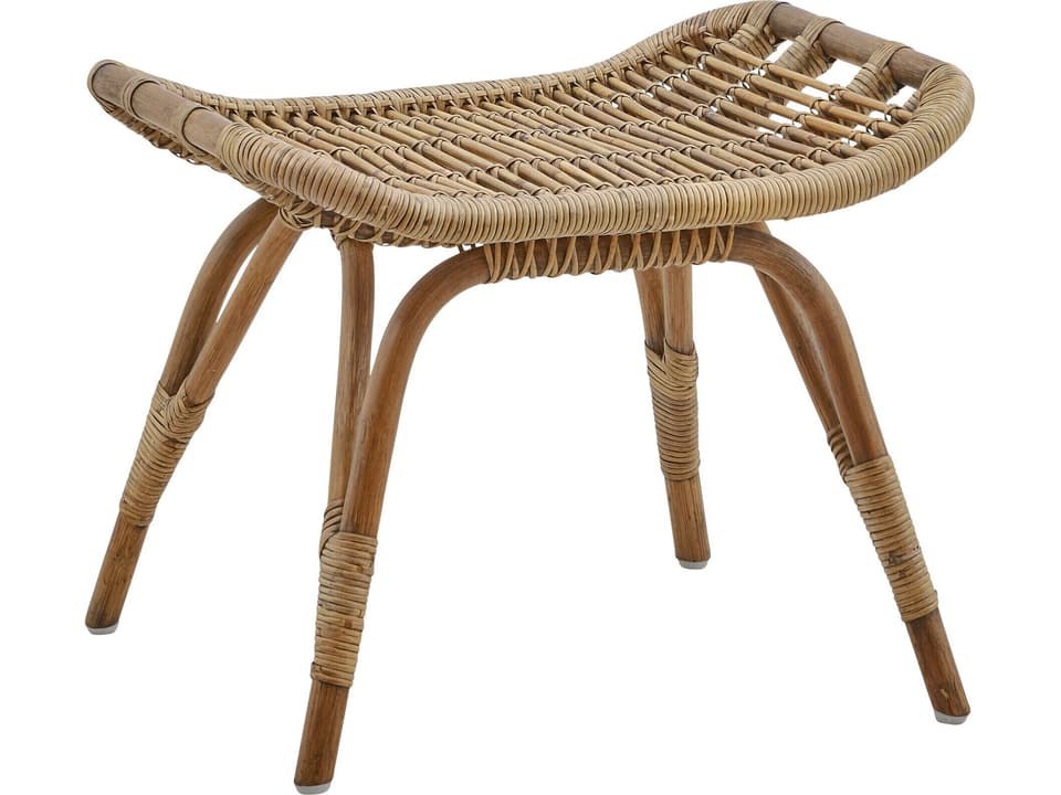 Sika Design Originals Monet Natural Rattan Foot Stool Antique Finish