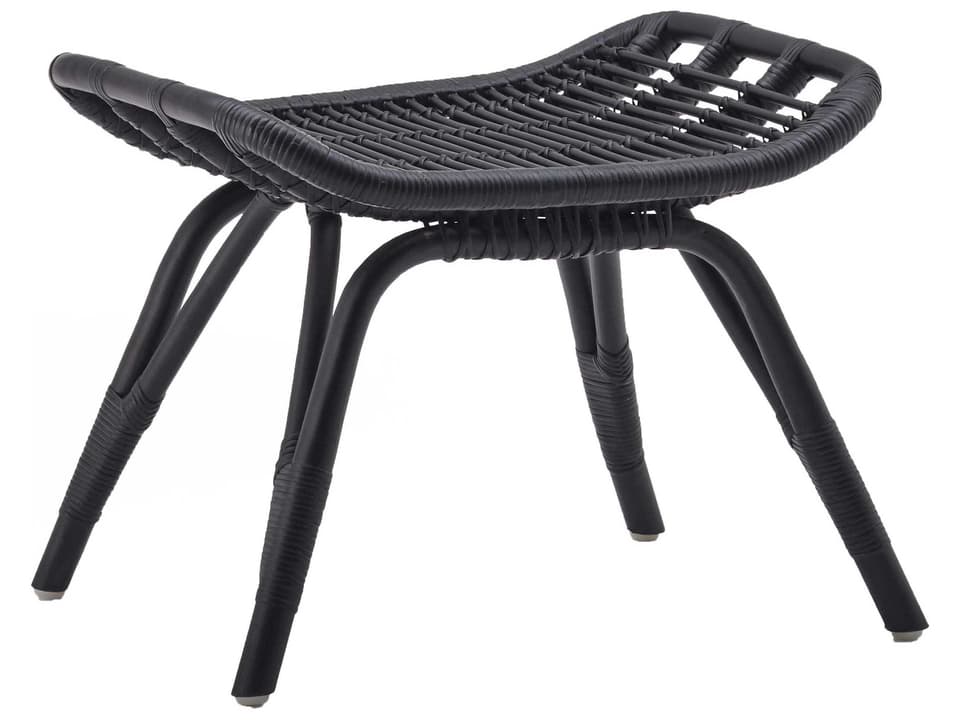 Originals Monet Rattan Footstool in Black