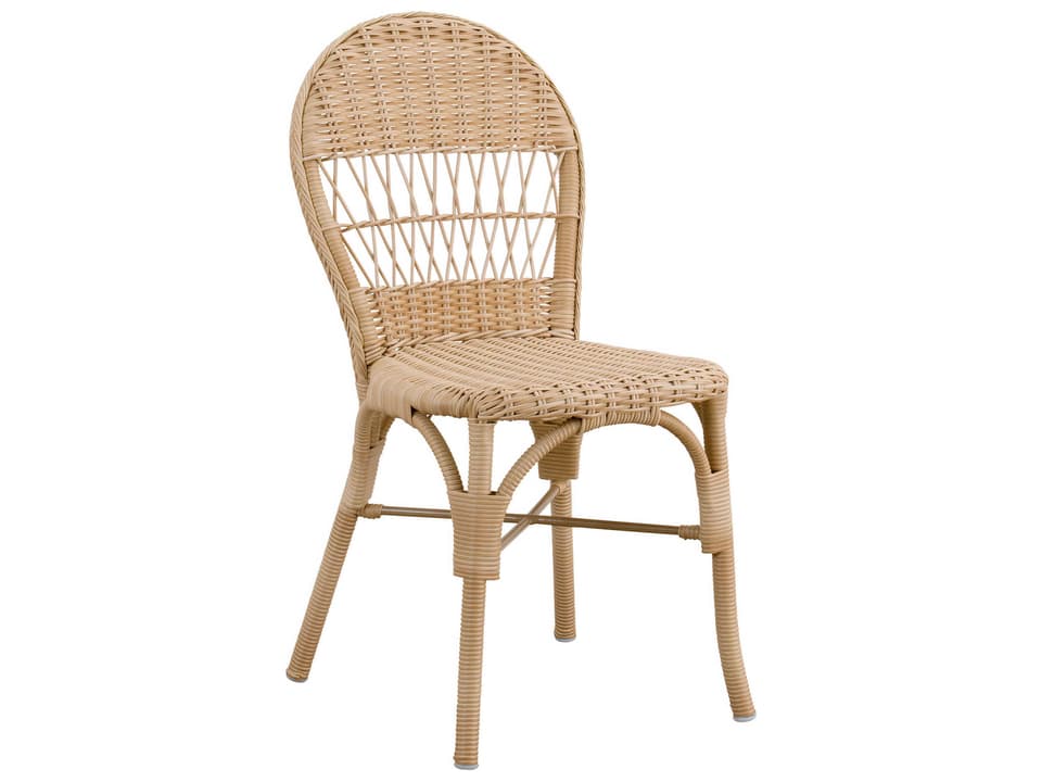 Design Georgia Garden Ofelia ArtFibre Dining Side Chair in Natural Rattan Look