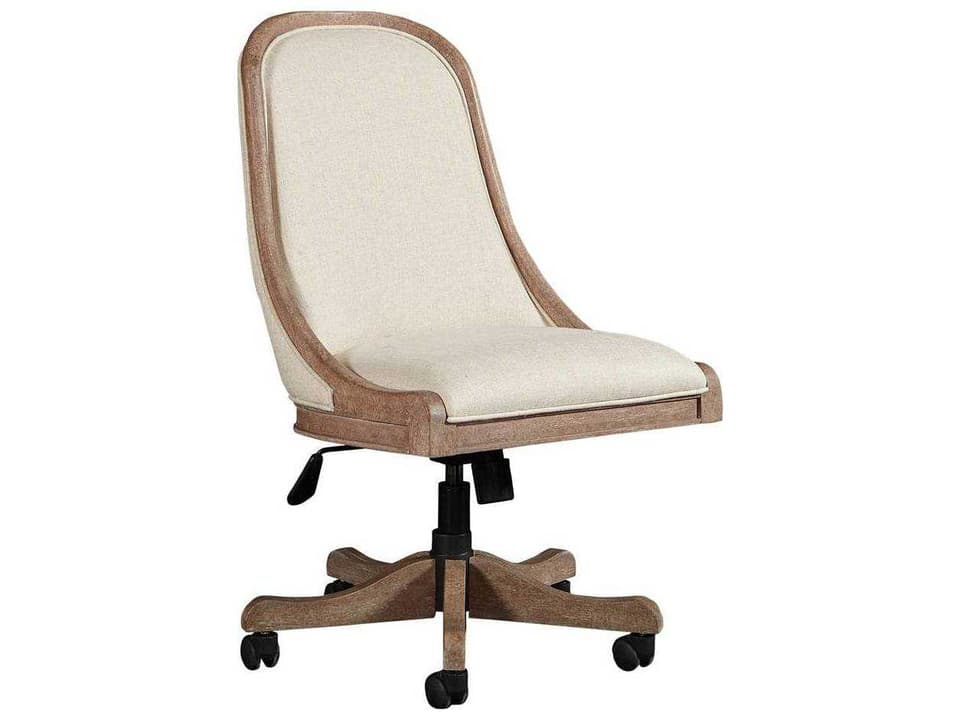 Wethersfield Estate Upholstered Desk Chair in Brimfield Oak
