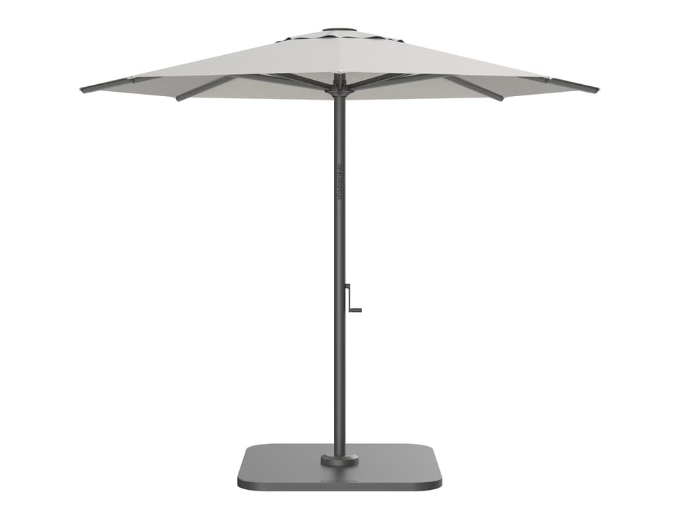 Atlas 10 Foot Octagon Center Post Patio Umbrella in Anodized Aluminum