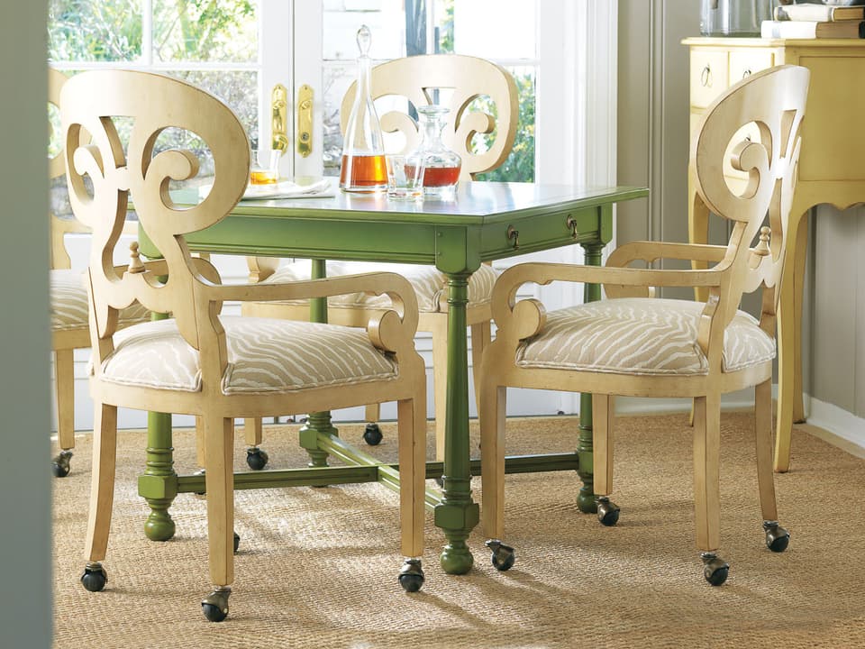 Carmel Rolling Game Chair Customizable Finish