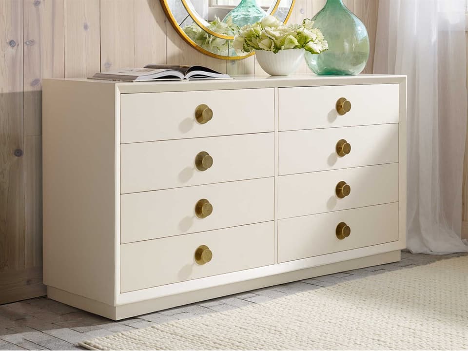 Mod Double Dresser Mahogany Wood