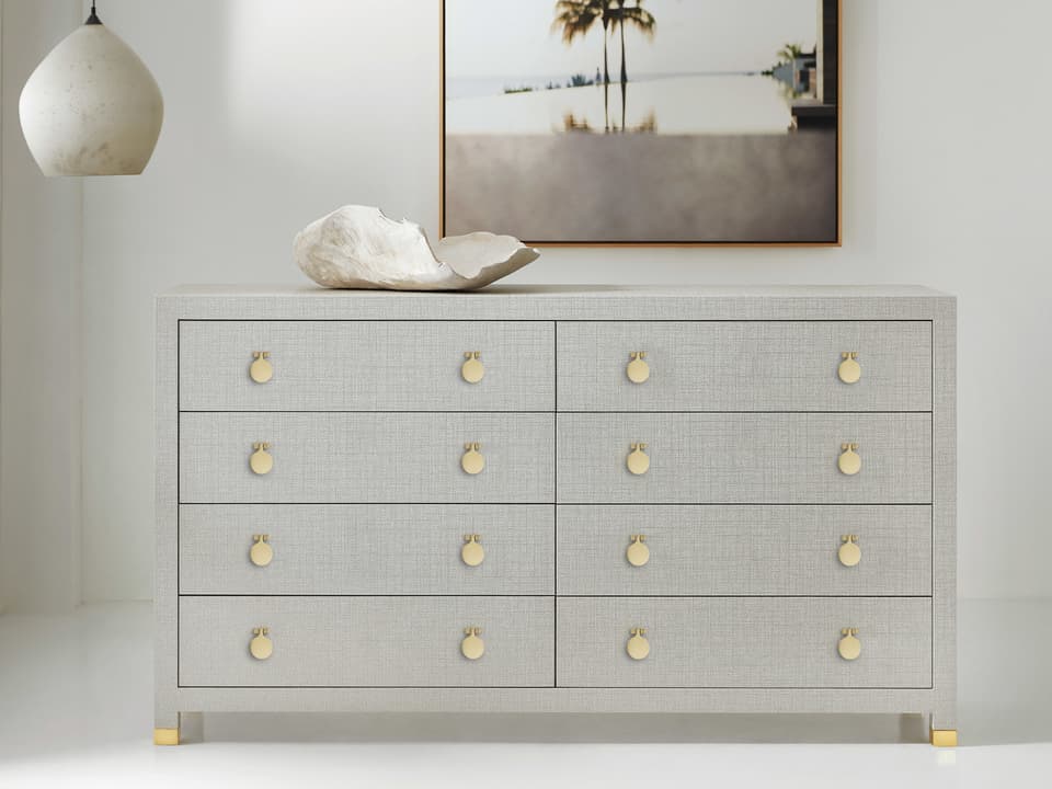 grey dresser brass hardware Vintage Lacquered Bassett Campaign Dresser Bluegrass Furniture Rejuvenation