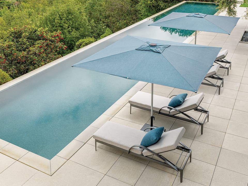 Libra 9 Foot Square Center Post Umbrella