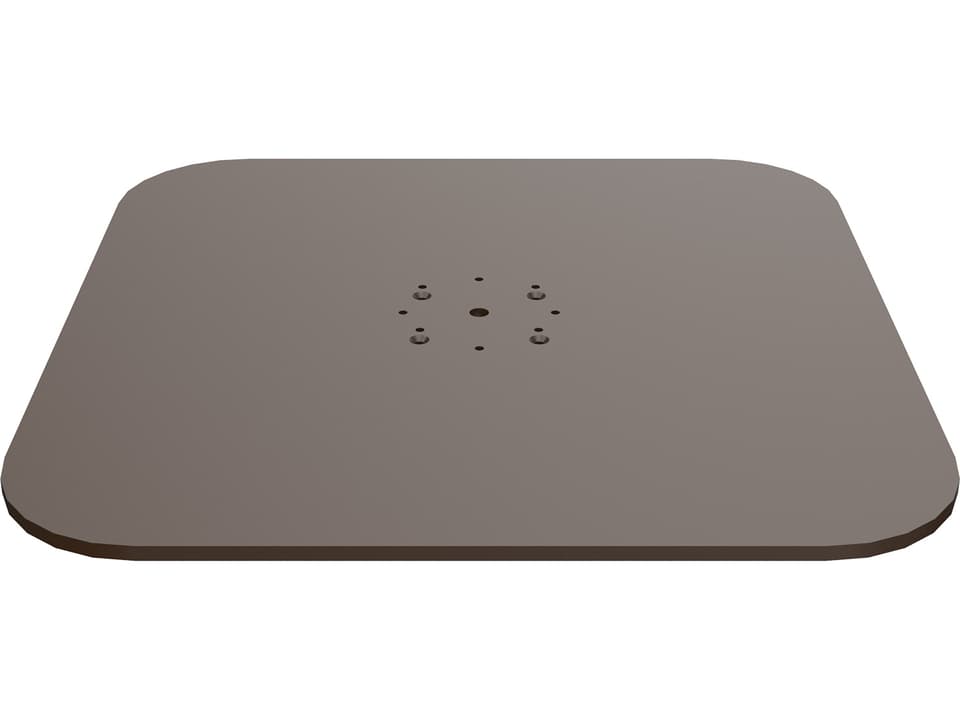 Z-Plate 225 Pound Powder-Coated Steel Umbrella Base in Shadow Graphite