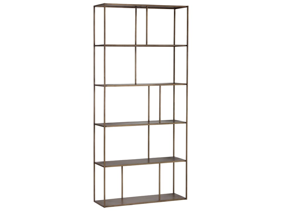 Mixt Gold Antique Brass Bookcase
