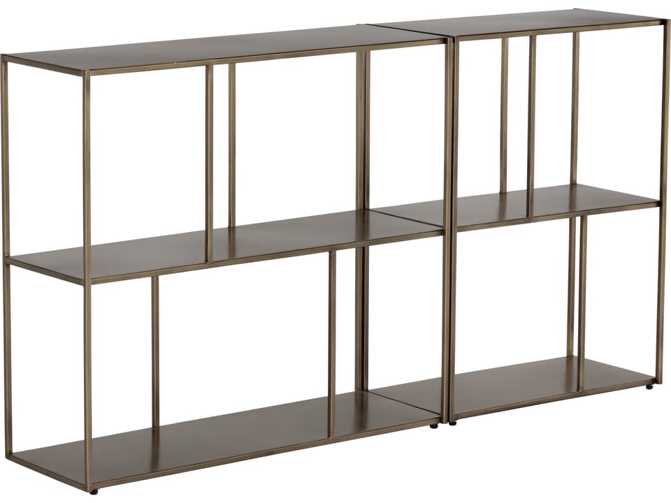 Mixt Antique Brass Bookcase
