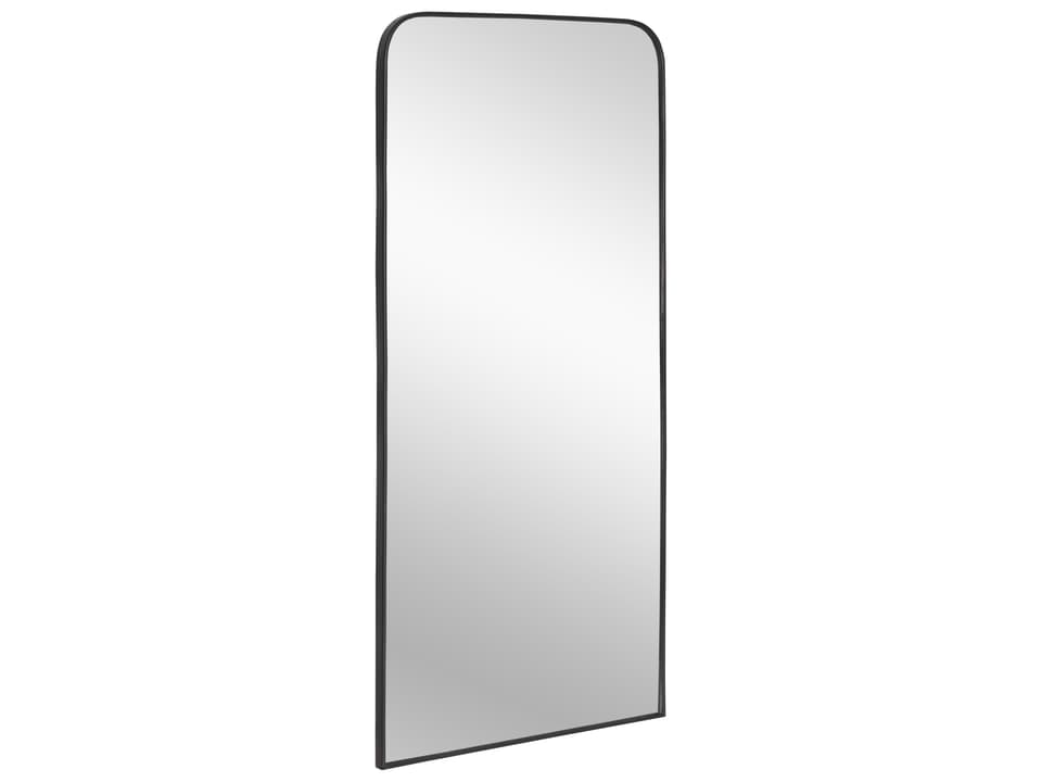 Calabasas Rectangular Floor Mirror in Black with Iron Frame