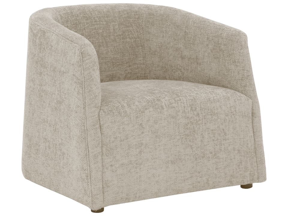Serenade Beige Fabric Accent Chair