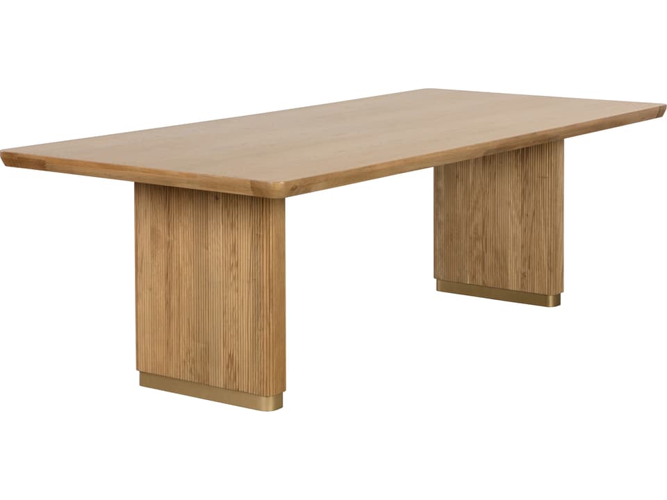 Kalla Rectangular Wood Brown Dining Table