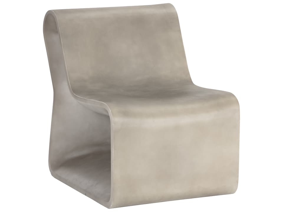 Solterra Odyssey Concrete Lounge Chair in Grey