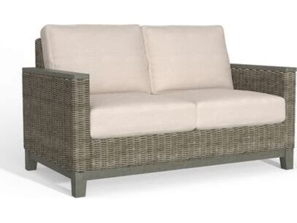 Ratana Bergen Aluminum Wicker Loveseat | FN68402PEW-OGY
