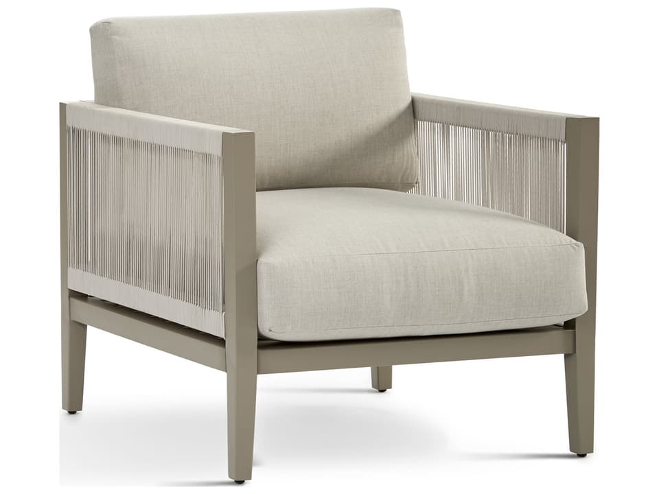 Nicole Outdoor Lounge Chair in Greystone Aluminum