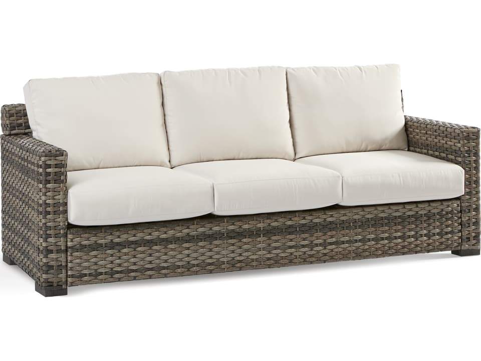 New Java 3-Seat Outdoor Wicker Sofa in Sandstone