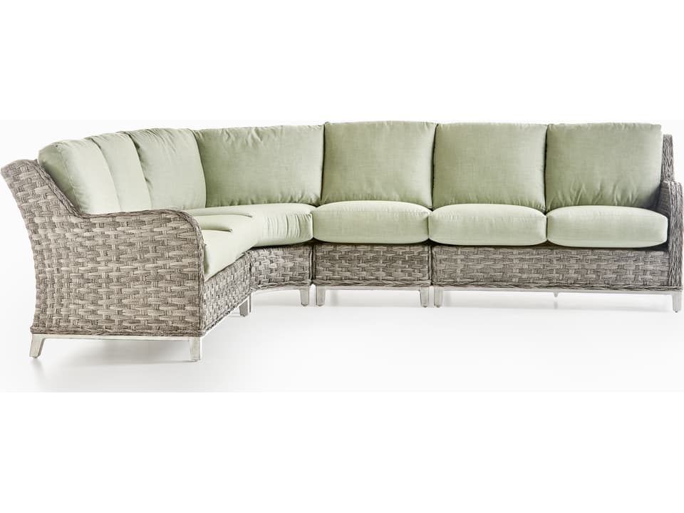 Grand Isle 4 Piece Wicker Sectional
