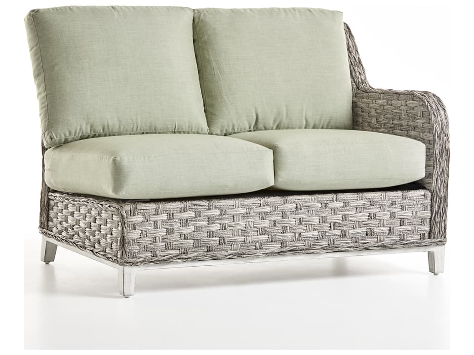 Grand Isle Quick Ship Wicker Cushion Loveseat