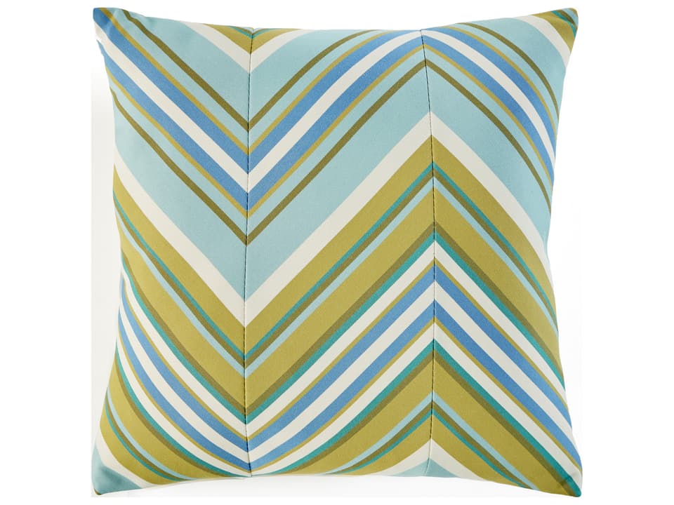 Pillow Talk 18x18 Sunbrella Throw Pillow in Blue