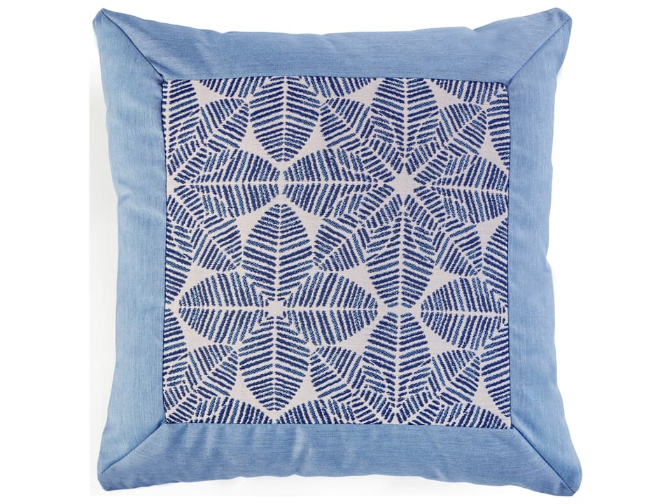 Pillow Talk 20 x 20 Outdoor Pillow with Sunbrella Outdura Fabric in Blue