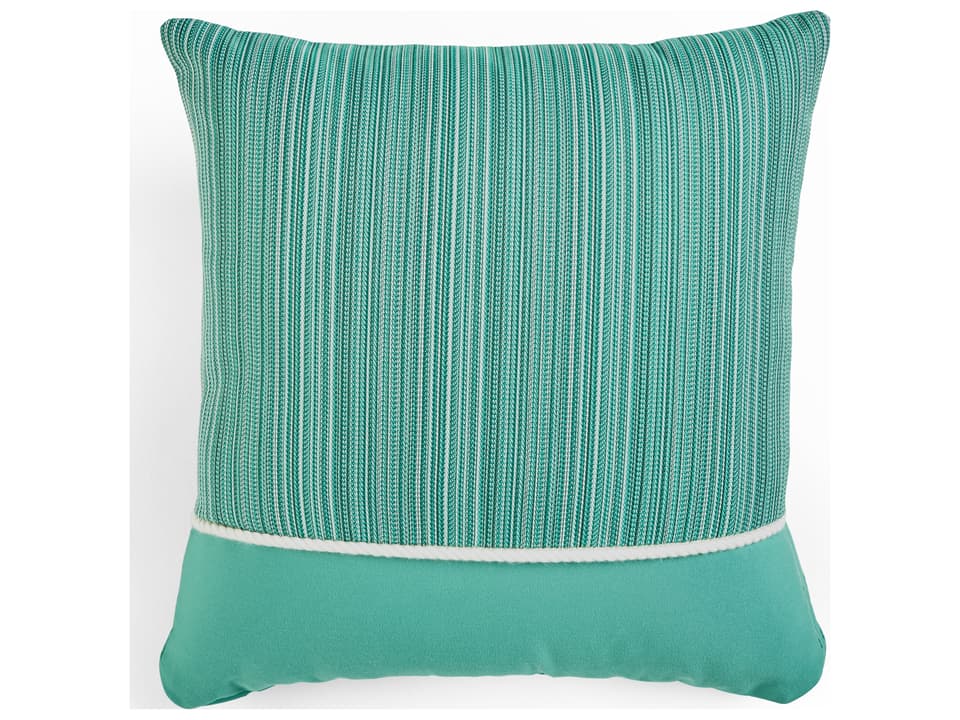Pillow Talk 18-Inch Square Sunbrella Outdura Outdoor Throw Pillow in Green