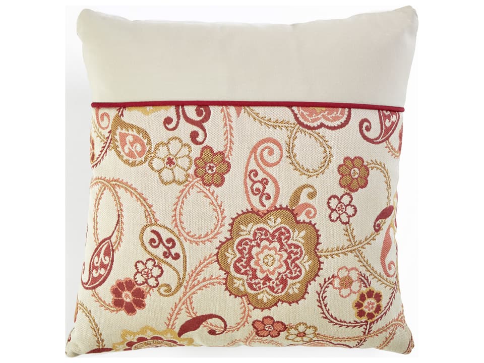 Pillow Talk 18 Inch Square Accent Pillow with Sunbrella Fabric