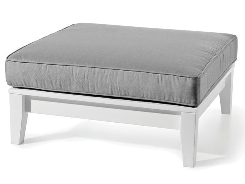 Cambridge Recycled Plastic Cushion 33'' Square Coffee Table / Outdoor Patio Ottoman