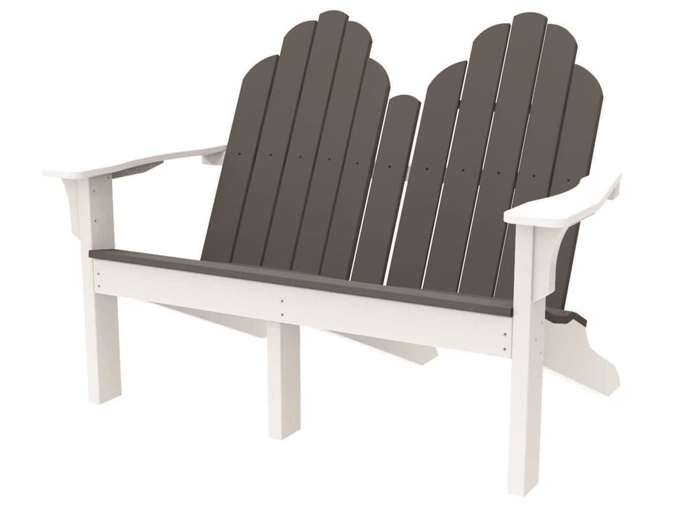 Adirondack Classic HDPE Outdoor Loveseat in Recycled Plastic