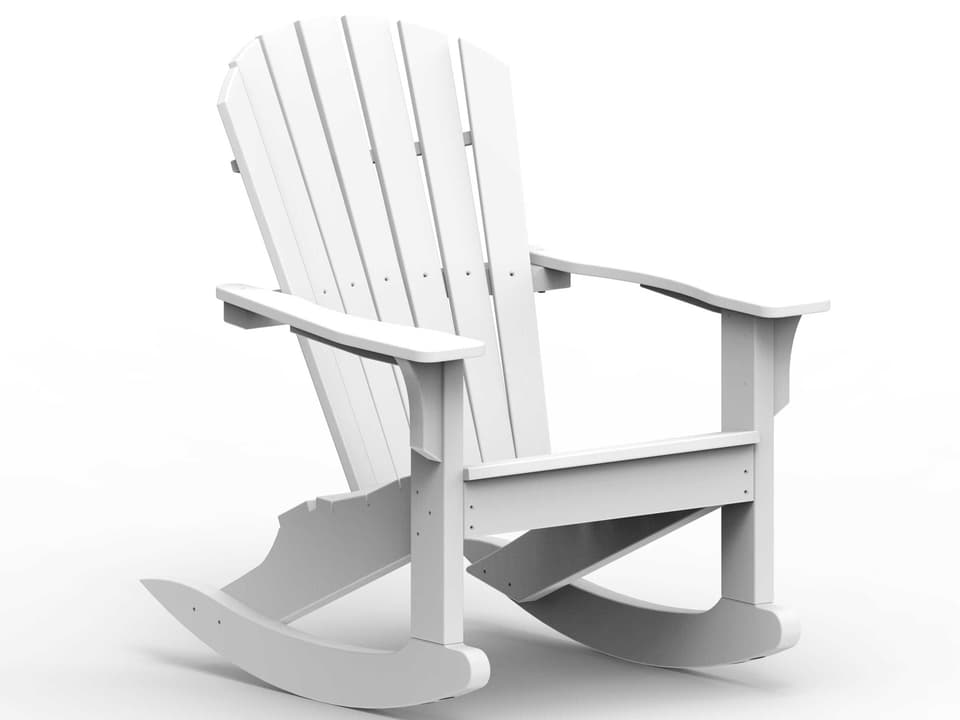 Adirondack Shellback Rocker All-Weather Outdoor Chair