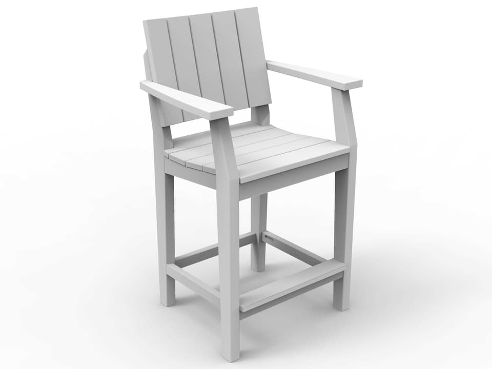 Mad Recycled Plastic Outdoor Patio Counter Stool