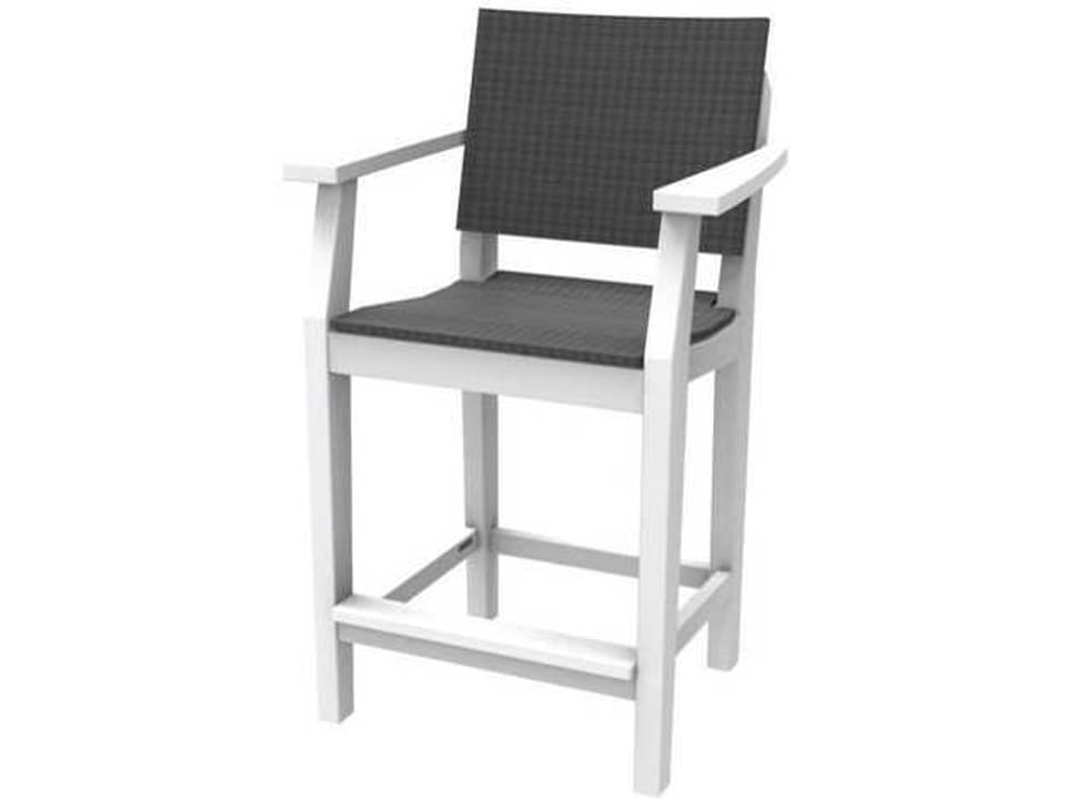 Mad Recycled Plastic Wicker Patio Counter Stool