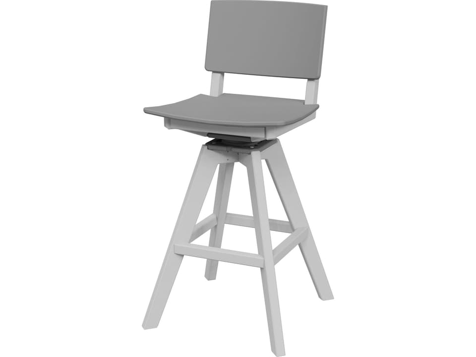 SYM Swivel Bar Stool in EnviroWood Recycled HDPE