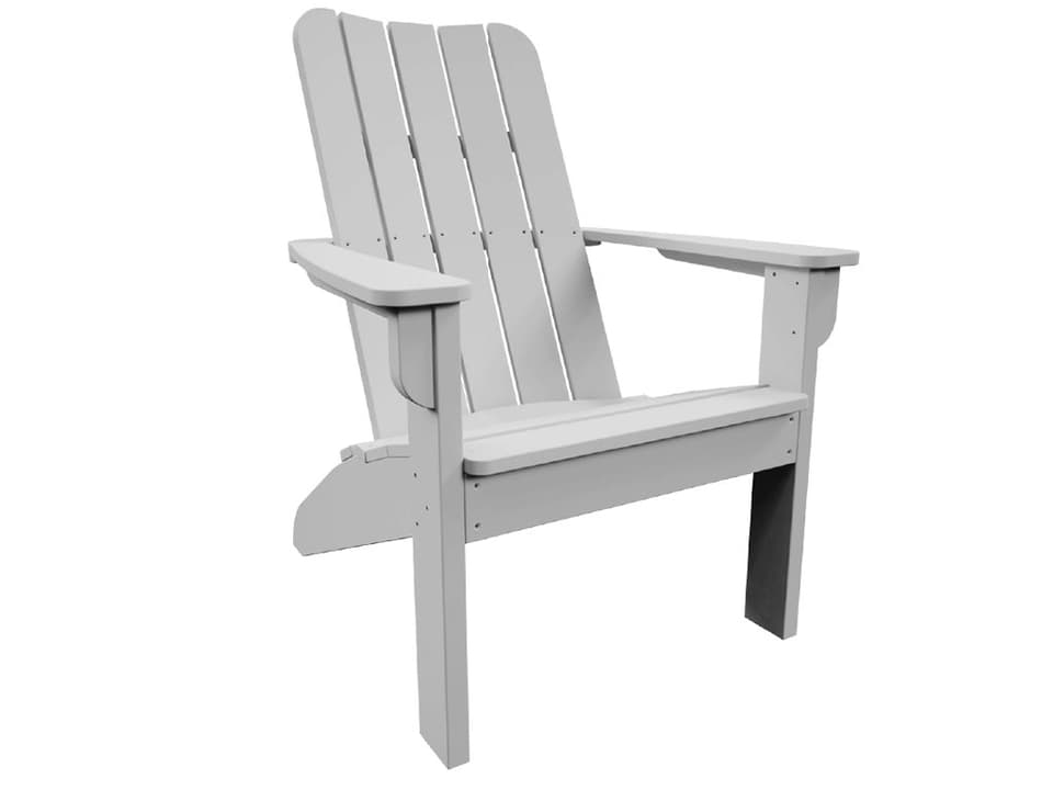 Classic Adirondack Chair in EnviroWood HDPE with Marine Grade Stainless Steel