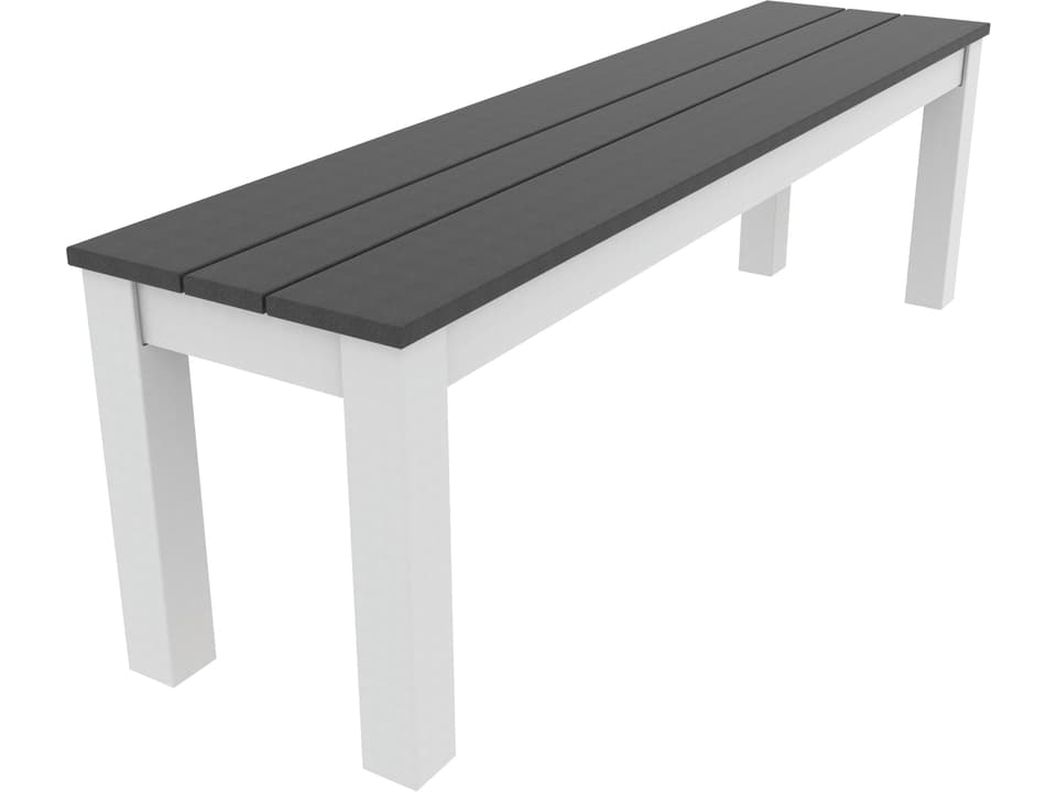Greenwich Recycled Plastic Slatted Dining Bench 60 Inch