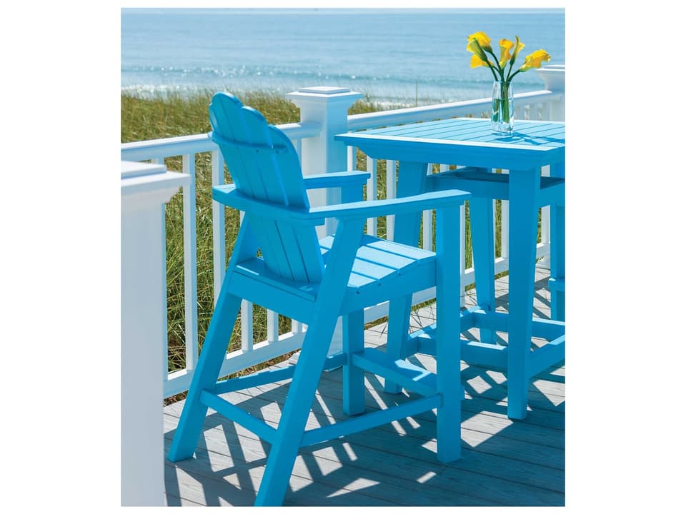 Classic Adirondack Recycled Plastic Counter Set