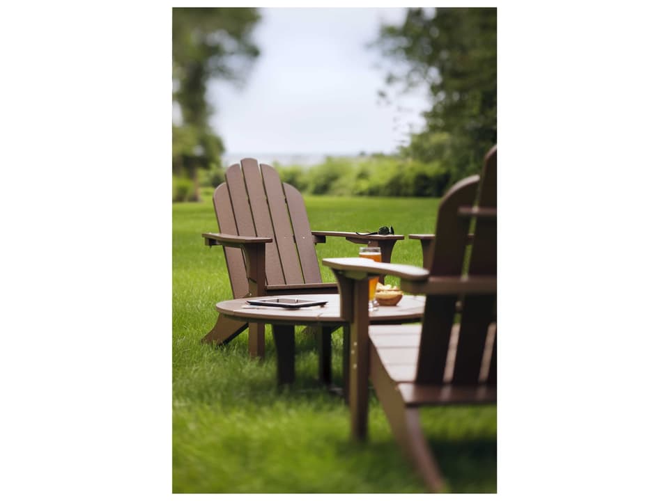Classic Adirondack Recycled Plastic Outdoor Patio Lounge Set