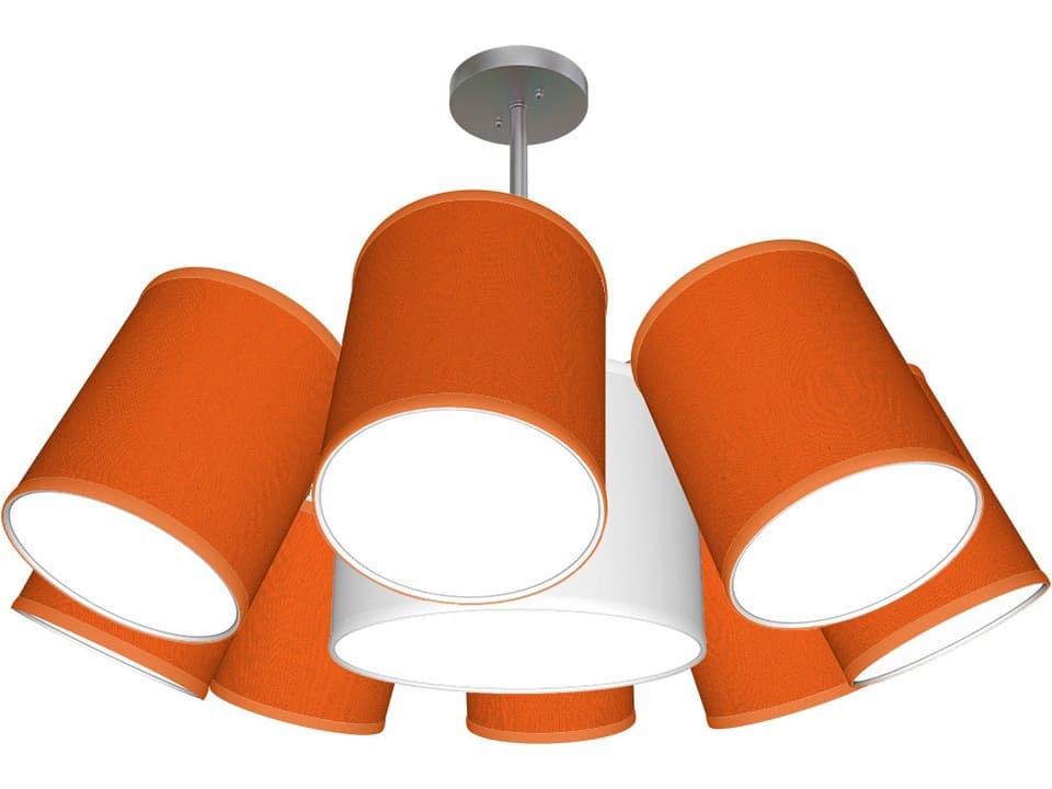 9-Light Buster Cylinder Chandelier Modern Design