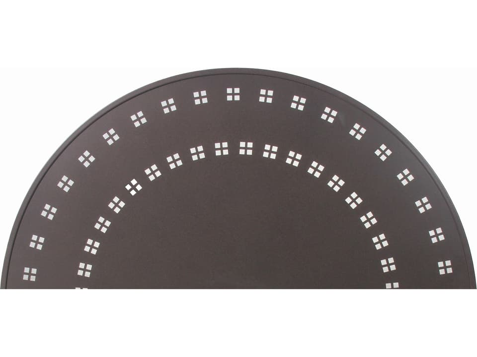 Patterned Square Aluminum 30-Inch Dining Table