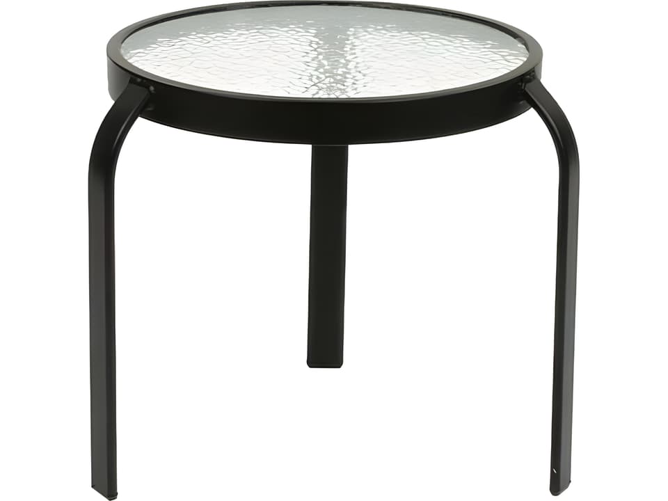 18-Inch Round Acrylic Top End Table